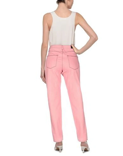 Shop Karl Lagerfeld Woman Jeans Salmon Pink Size 30 Cotton, Elastane