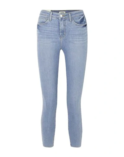 Shop L Agence L'agence Woman Jeans Blue Size 31 Viscose, Cotton, Lyocell, Polyester, Elastane