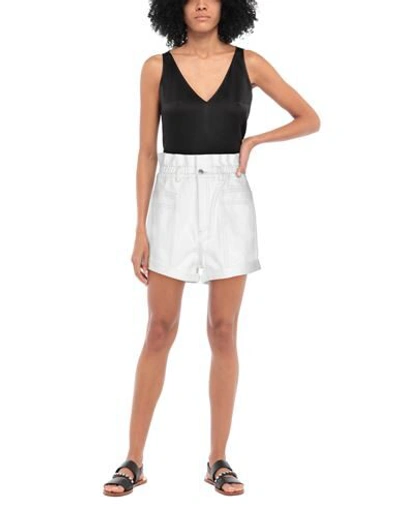 Shop Stella Mccartney Denim Shorts In White