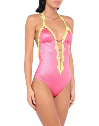 Shop Agogoa One-piece Swimsuits In Pink