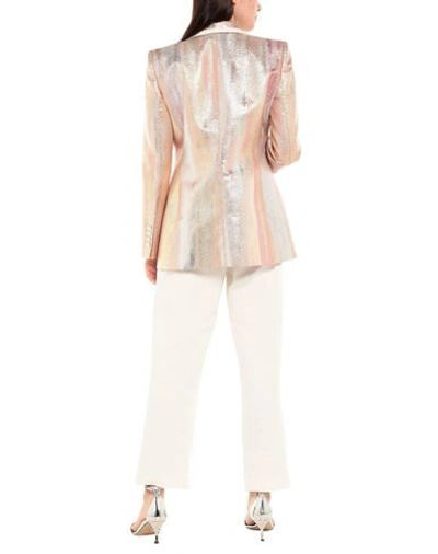 Shop Dolce & Gabbana Woman Blazer Copper Size 8 Metallized Polyamide, Silk In Orange