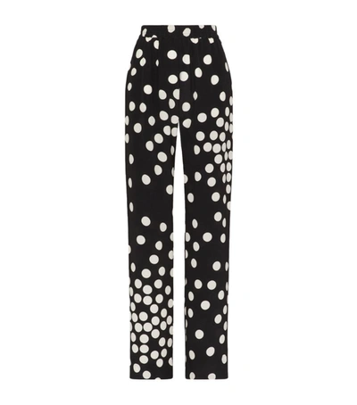 Shop Valentino Polka-dot Print Trousers