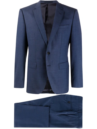 Shop Hugo Boss Single-breasted Two-piece Suit In Blue