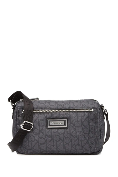 Shop Calvin Klein Belfast Dressy Nylon Crossbody Bag In Asphalt