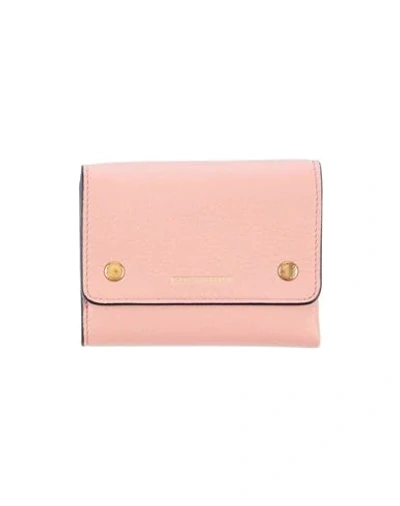 Shop Burberry Wallets In Pastel Pink