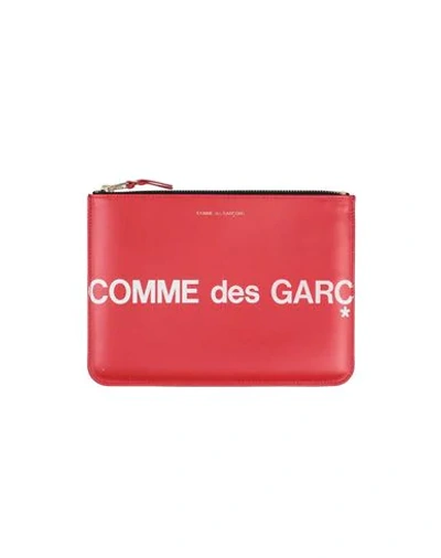 Comme Des Garçons Pouches In Red