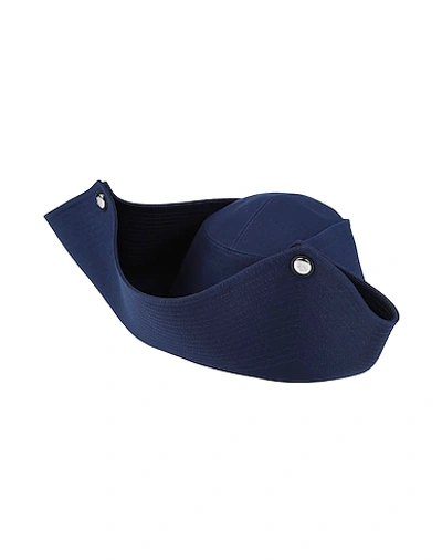 Shop Lanvin Hats In Dark Blue