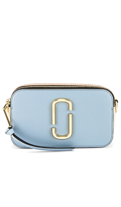 Shop Marc Jacobs Snapshot Bag In Skyline Blue Multi