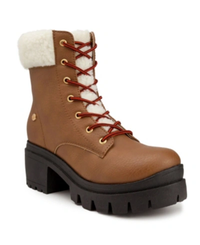 Shop Juicy Couture Women's Ceress Hiker Boot Women's Shoes In Brown