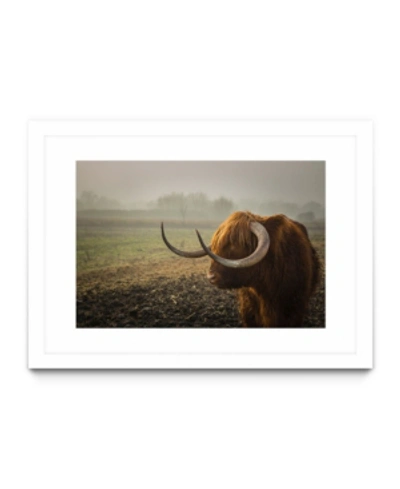 Shop Giant Art Longhorn Matted And Framed Art Print, 52" X 36" In Multi