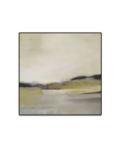 Shop Giant Art Morning Beach Oversized Framed Canvas, 45" X 45" In Yellow