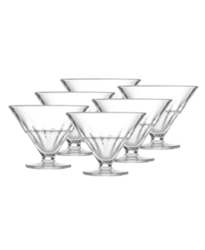 Shop La Rochere Excelsior 12 Ounce Ice Cream Bowl, Set Of 6 In Clear