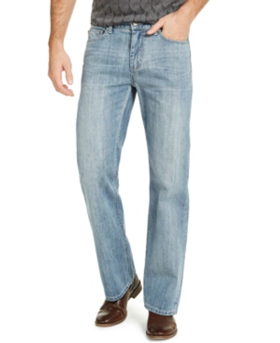 Shop Alfani Men's Keith Bootcut Jeans, Created For Macy's In Light Wash