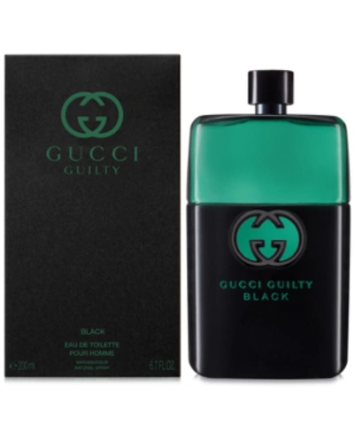 Shop Gucci Men's Guilty Black Pour Homme Eau De Toilette, 6.7-oz.