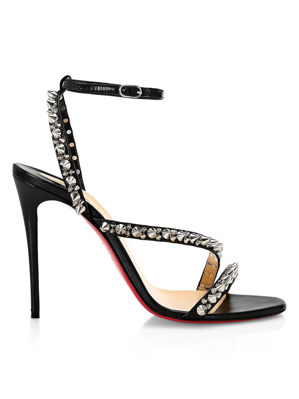christian louboutin mafaldina spike denim sandals