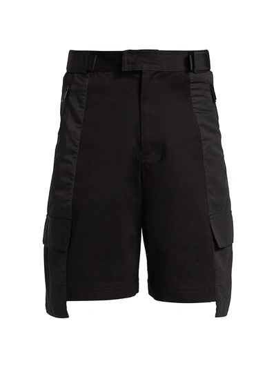 Shop A-cold-wall* Men's Strata Cargo Shorts In Black