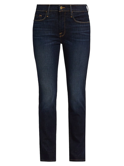 Shop Frame Women's Le Garcon Straight-leg Jeans In Freeman