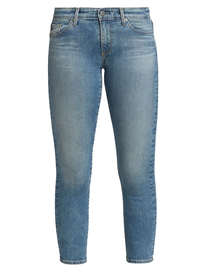Shop Ag Prima Crop Slim-leg Jeans In Cielo