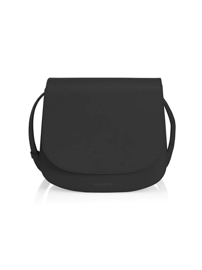 Shop Mansur Gavriel Leather Shoulder Bag In Black