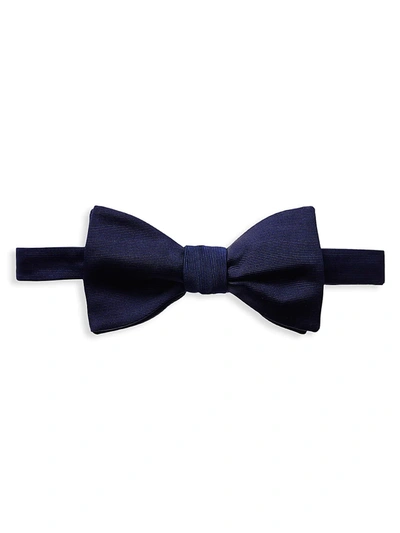 Shop Eton Men's Silk Ready-tied Bow Tie In Blue