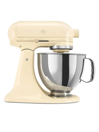 Shop Kitchenaid Artisan Design Series 5-quart Tilt-head Stand Mixer With Glass Bowl In Almond Cream