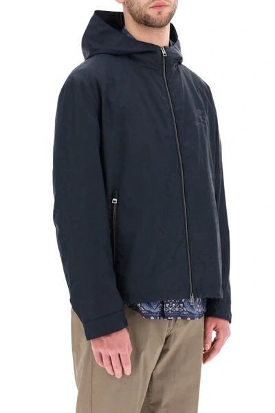 Shop Etro Packable Jacket In Blue