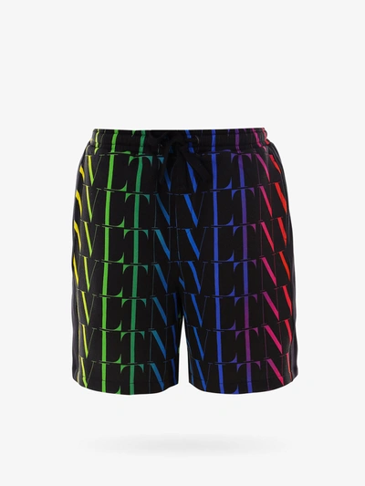 Shop Valentino Bermuda Shorts In Black