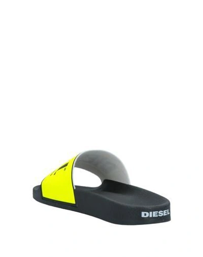 Shop Diesel Sandals In Yellow