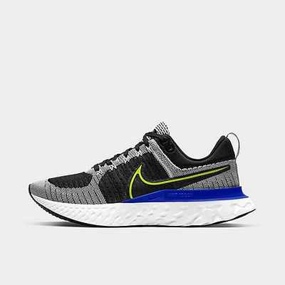 Shop Nike Men's React Infinity Run Flyknit 2 Running Shoes In White/black/racer Blue/cyber
