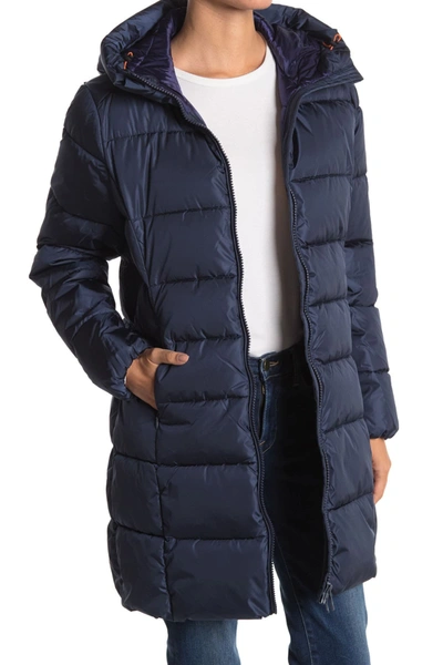 Shop Save The Duck Mega Heavyweight Jacket In 09 Navy Bl