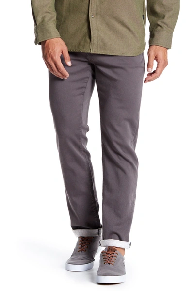 Shop Ezekiel Tinker Five-pocket Straight Leg Pants In Dark Grey
