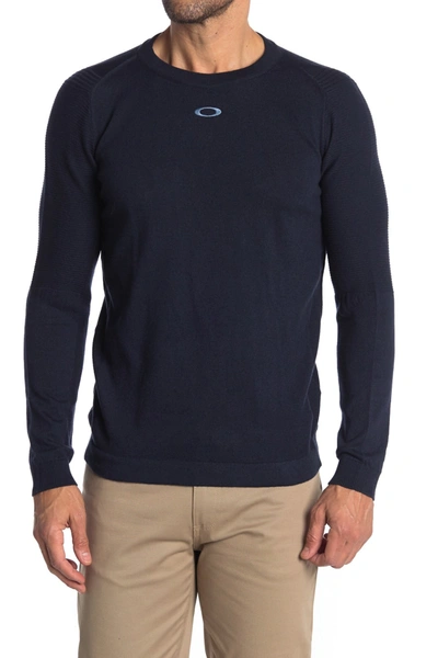 Shop Oakley Lightweight Wool Blend Sweater In Foggy Blue