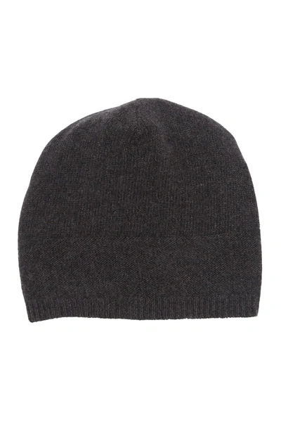 Shop Portolano Slouchy Cashmere Knit Beanie In Ht Charcoal