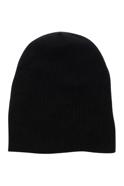 Shop Portolano Cashmere Beanie In Black