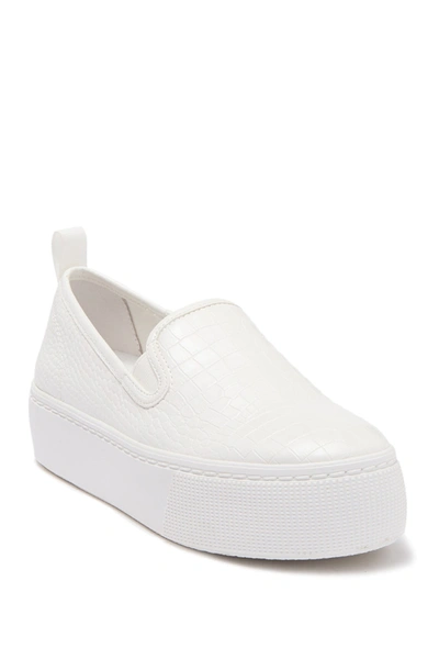 Shop Abound Norah Platform Slip-on Sneaker In White Croc
