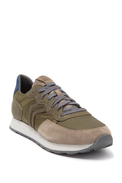 Geox Vincit Leather Sneaker In Military/sand | ModeSens