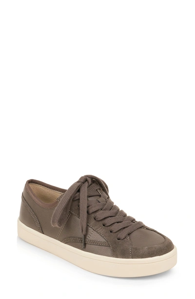 Shop Splendid Lowell Lace-up Sneaker In Grey Stone Leather