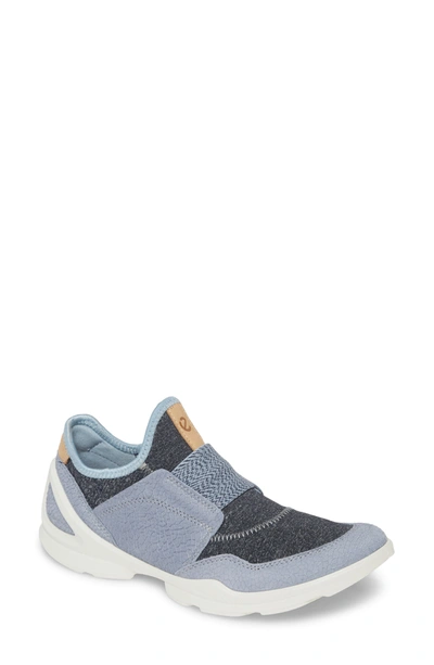 Shop Ecco Biom Street Slip-on Sneaker In Dusty Blue/ Marine