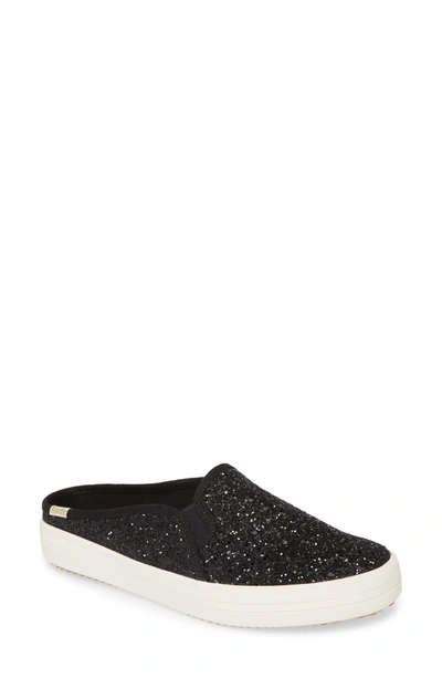 Shop Keds ® X Kate Spade Double Decker Glitter Sneaker Mule In Black