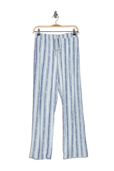 Shop Izod Printed Drawstring Sleep Pants In Whispering Blue