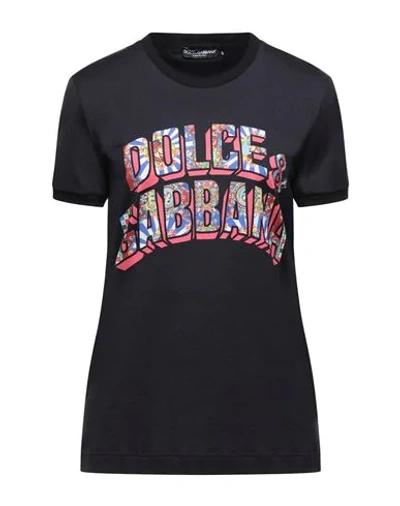 Shop Dolce & Gabbana T-shirts In Black