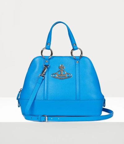 Shop Vivienne Westwood Jordan Medium Handbag Blue