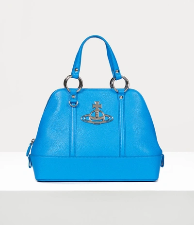 Shop Vivienne Westwood Jordan Medium Handbag Blue