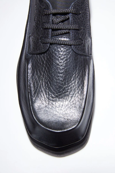 Shop Acne Studios Leather Derby Shoes In Black