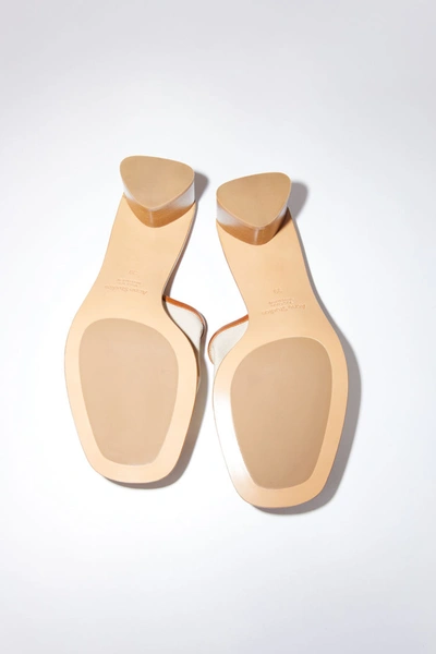 Shop Acne Studios Slip-on Sandals Ecru/beige