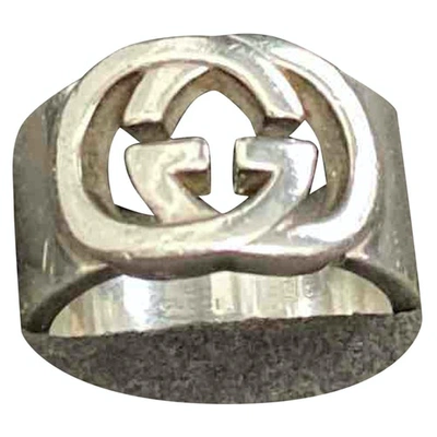 Pre-owned Gucci Icon Silver Silver Ring