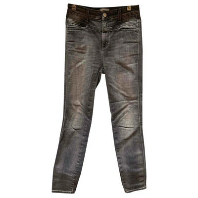 Pre-owned Closed Anthracite Denim - Jeans Trousers