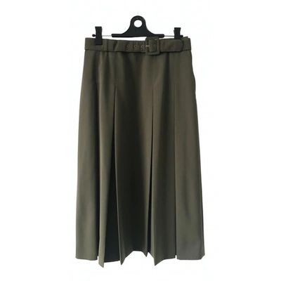 Pre-owned Burberry Mid-length Skirt In Khaki