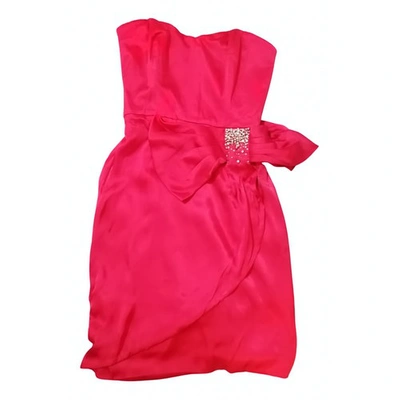 Pre-owned Erin Fetherston Red Silk Dress