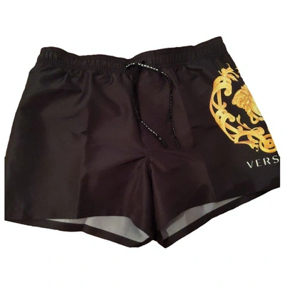 Pre-owned Versace Black Swimwear